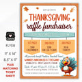 thanksgiving raffle ticket flyer